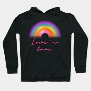 Rainbow pride love winds LGBTQ ally Hoodie